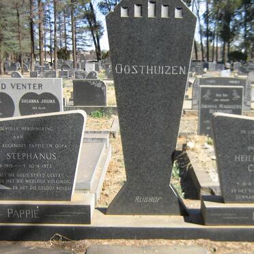 OOSTHUIZEN Jan Stephanus 1915-1973 &amp;  Heiletta Levina Catharina HERBST 1914-1977