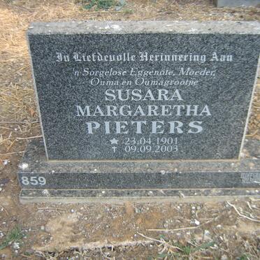 PIETERS Susara Margaretha 1901-2003