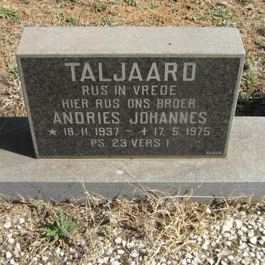 TALJAARD Andries Johannes 1937-1975