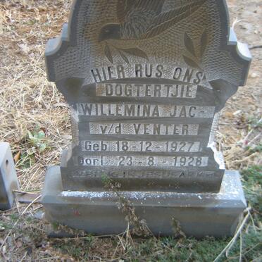 VENTER Willemina Jac., v.d. 1927-1928