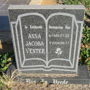 VENTER Anna Jacoba 1945-2004