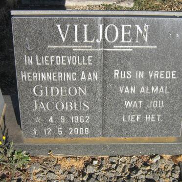 VILJOEN Gideon Jacobus 1962-2008