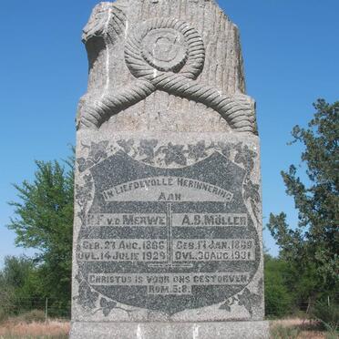 MERWE H.F.,v.d. 1866-1929 &amp; A.B. MOLLER 1869-1931