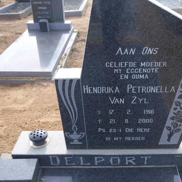 DELPORT Petrus Jacobus 1913-1978 &amp; Hendrika Petronella VAN ZYL 1916-2000
