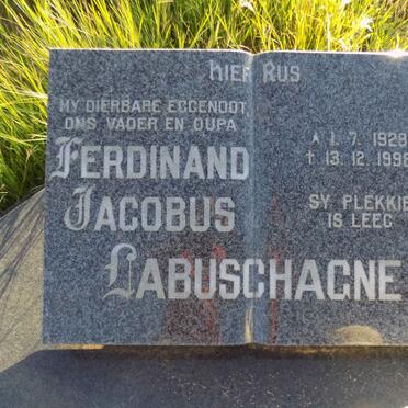 LABUSCHAGNE Ferdinand Jacobus 1929-1998