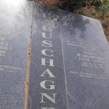 LABUSCHAGNE Willem Johannes 1926-2011 &amp; Maria Margaretha 1926-1999