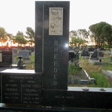 RHEEDER Benjamin Fredeman 1878-1921 &amp; Alettha Engela Fredrica STIGLINGH 1883-1963