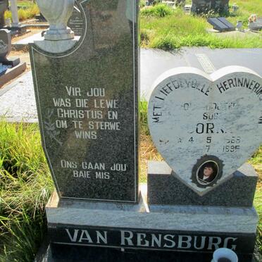 RENSBURG Corrie, van 1969-1995