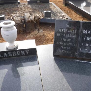 SLABBERT J.D. 1924-2005 &amp; M.C. 1924-2013