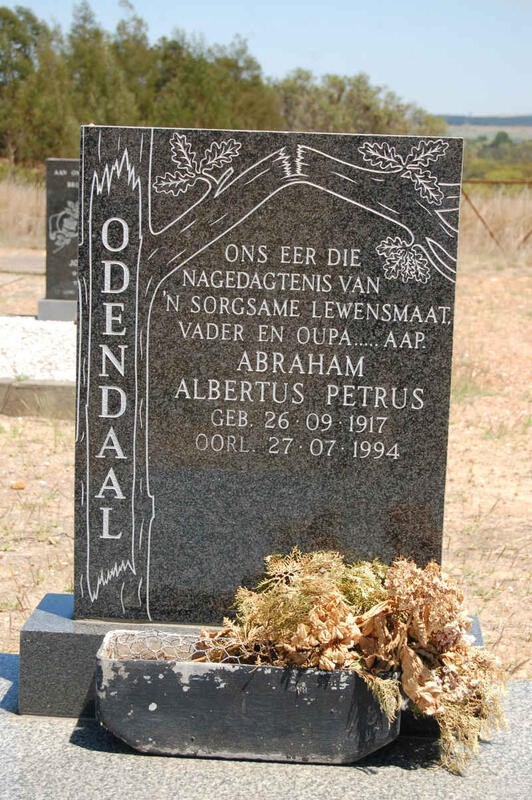 ODENDAAL Abraham Albertus Petrus 1917-1994
