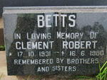 BETTS Clement Robert 1931-1980