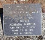 GREEFF Hendrik Gideon 1885-1939 & Adriana Martha UYS 1888-1981