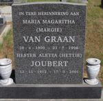 GRAAN Maria Magaritha, van 1909-1996 :: JOUBERT Hester Aletta 1912-2001