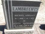 LAMBRECHTS Michiel Adriaan 1896-1974 & Aletta Catharina 1896-1979