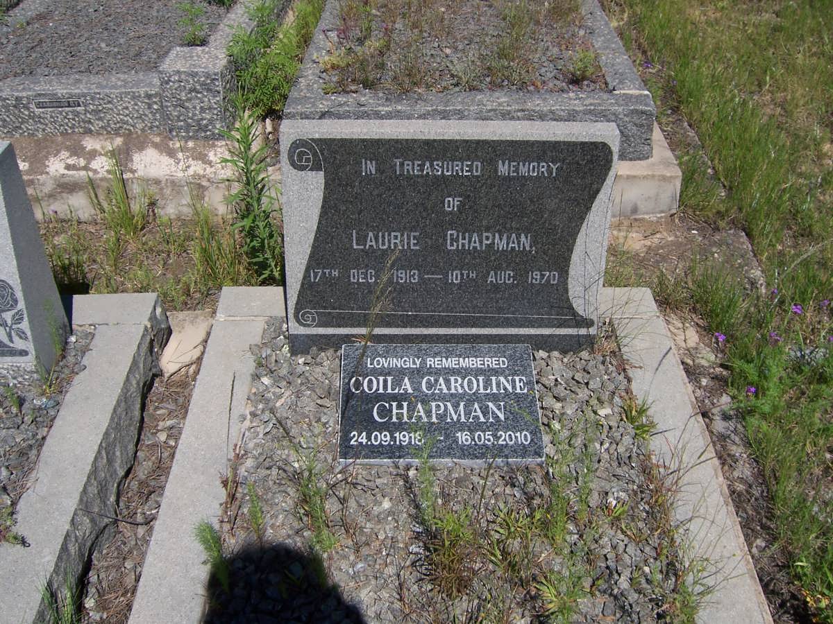 CHAPMAN Laurie 1913-1970 & Coila Caroline 1918-2010