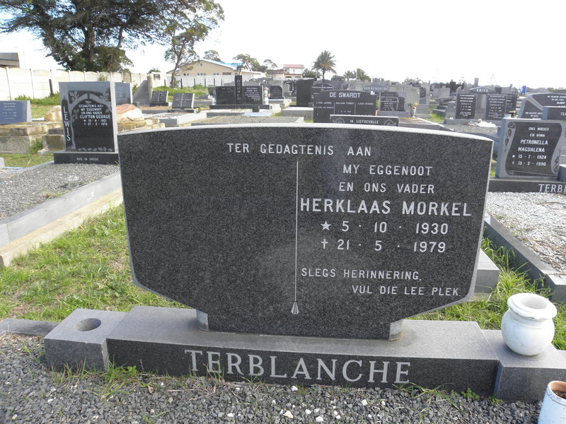 TERBLANCHE Herklaas Morkel 1930-1979