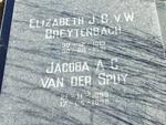 BREYTENBACH Elizabeth J.C.v.W. 1913-1991 :: van der SPUY Jacoba A.C. 1899-1992