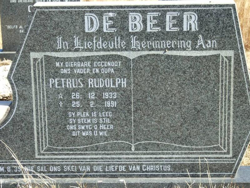 BEER Petrus Rudolph, de 1933-1991