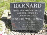 BARNARD Susarah Wilhelmina 1935-1999