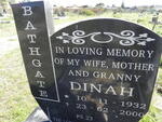BATHGATE Dinah 1932-2000