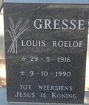 GRESSE Louis Roelof 1916-1990