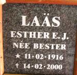 LAÄS Esther E.J. nee BESTER 1916-2000