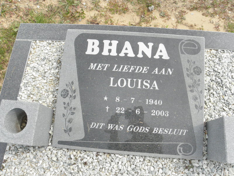 BHANA Louisa 1940-2003