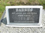 BARNES John Cecil 1929-1997