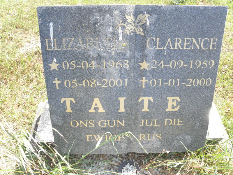 TAITE Clarence 1959-2000 & Elizabeth 1968-2001