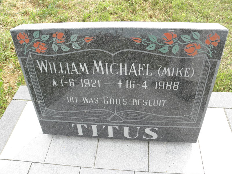 TITUS William Michael 1921-1988