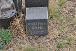 RAHL Martha E. 1917-2005