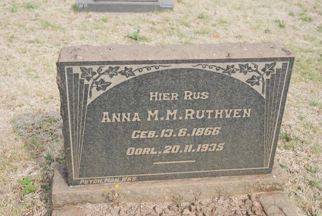 RUTHVEN Anna M.M. 1866-1935
