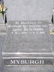 MYBURGH Gert Benjamin 1940-1996