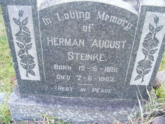 STEINKE Herman August 1881-1962