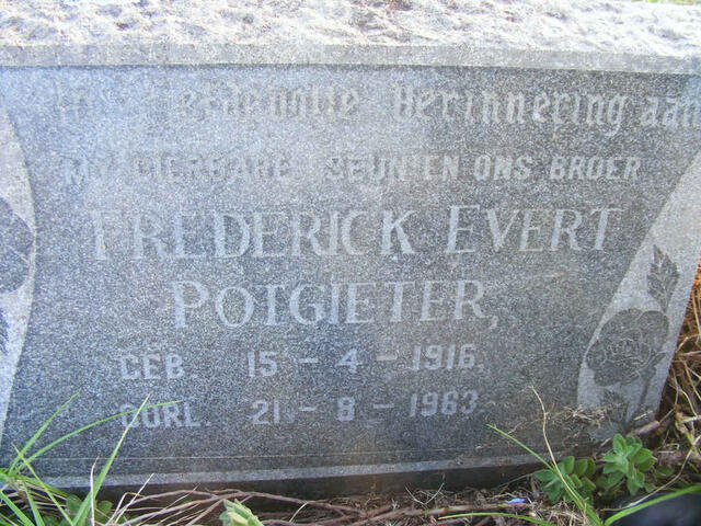 POTGIETER Frederick Evert 1916-1963