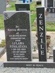ZENZILE Lulama Ntsilatana 1951-2006