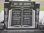 MERWE Schalk Willem Wentzel Christoffel, van der 1918-2001 & M.J. 1920-2004
