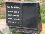 MERWE Wynand W., van der 1949-2009