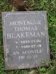 BLAKEMAN Montague Thomas 1933-1989