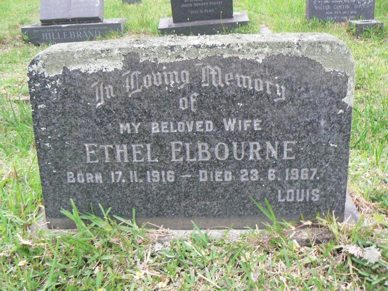 ELBOURNE Ethel 1916-1967