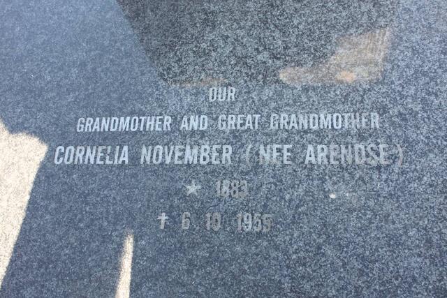 NOVEMBER Cornelia nee ARENDSE 1883-1955