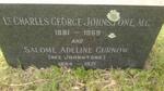 JOHNSTONE Charles George 1881-1969 :: CURNOW Salome Adeline nee JOHNSTONE 1884-1971