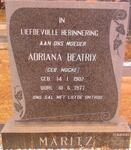 MARITZ Adriana Beatrix nee MOCKE 1902-1977