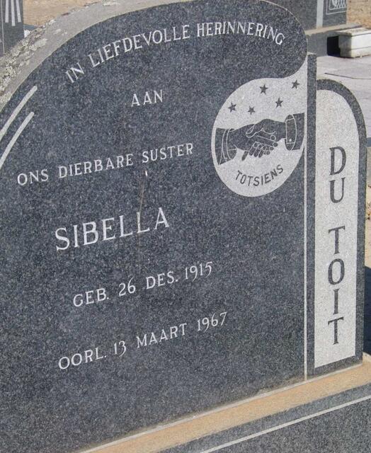 TOIT Sibella, du 1915-1967
