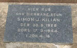 KILIAN Simon J. 1925-1944