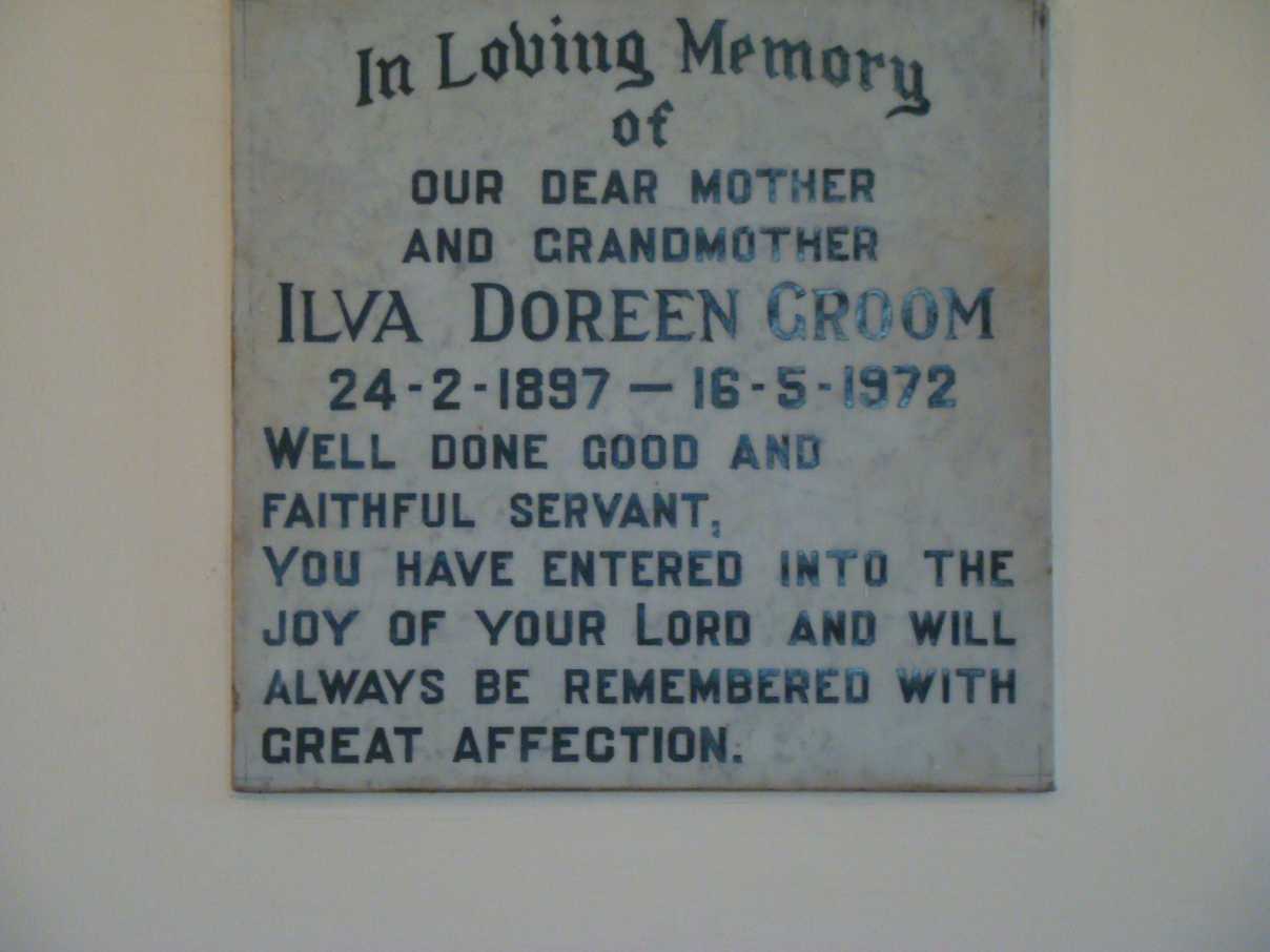 GROOM Ilva Doreen 1897-1972