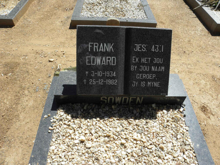 SOWDEN Frank Edward 1934-1982