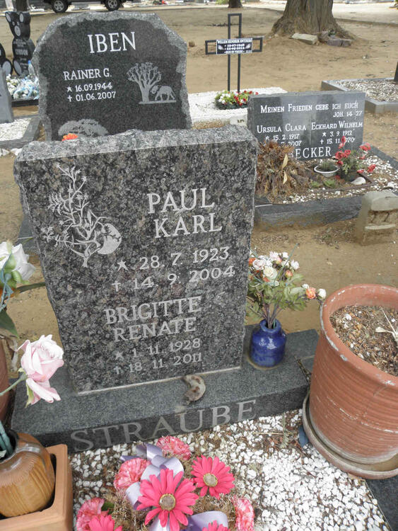 STRAUBE Paul Karl 1923-2004 & Brigitte Renate 1928-2011