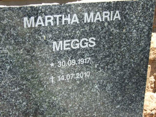 MEGGS Martha Maria 1917-2010