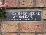 MOORE Verna Mary nee McLEAN 1912-1987